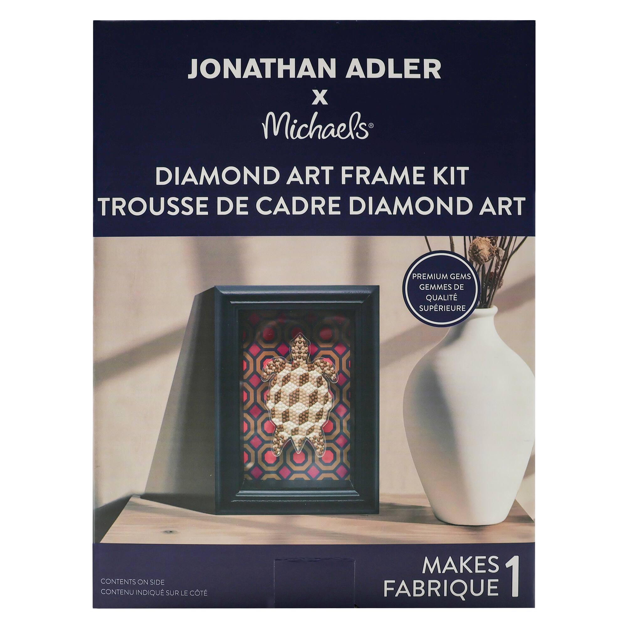 Jonathan Adler x Michaels 4" x 6" Tortoise Diamond Art Frame Kit